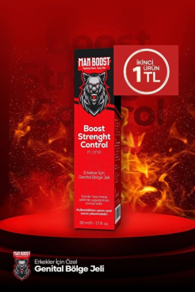 ManBoost Genital Area Sizing Cream For Men Büyütücülü, Sertleştiricilix Boyutlandırıcı Kremi 50 ml