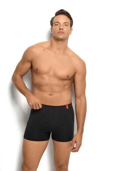 Jiber Boxer cu dungi din bumbac pentru bărbați