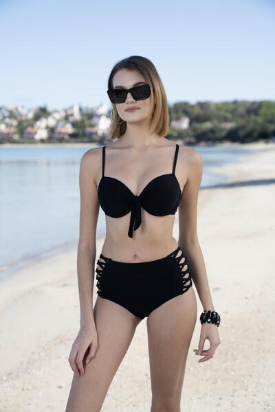 DoDe Flora Gd Goldoremi 2511-600 Жіночий купальник з високою талією та шнурівкою