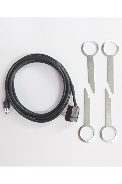 Autoline Ford Araçların Orjinal Teypleri Için Dişi Aux Kablo Sökme Anahtarlı