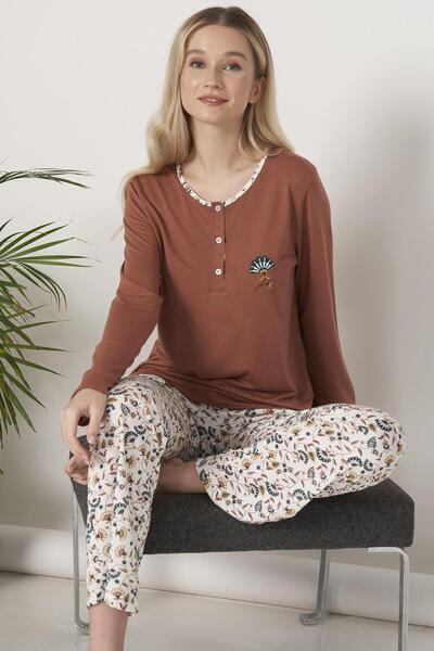 Pijadore 1618 Model ženske pidžame sa dugim rukavima