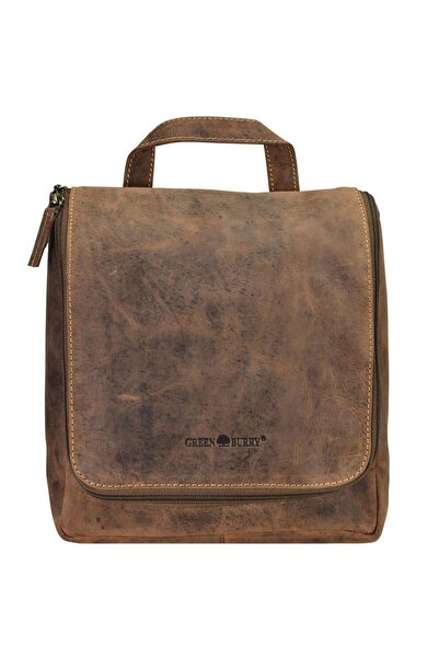 Greenburry Vintage Kulturbeutel Leder 22 cm