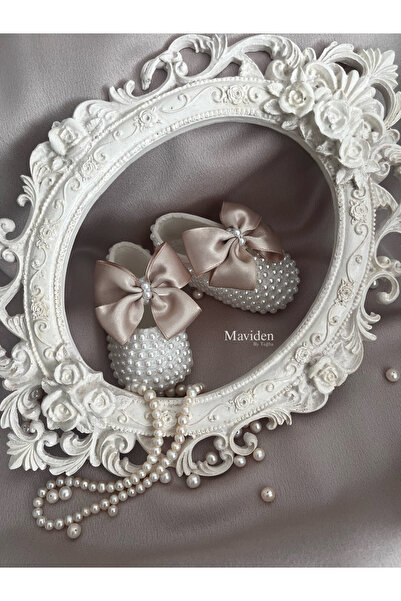 maviden Bebek patiği vizon fiyonklu (0-6)