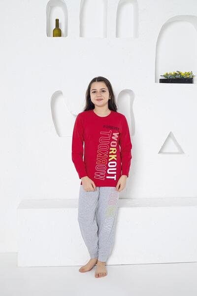Estiva 24472 Модель Дівчачий піжамний комплект з довгими рукавами