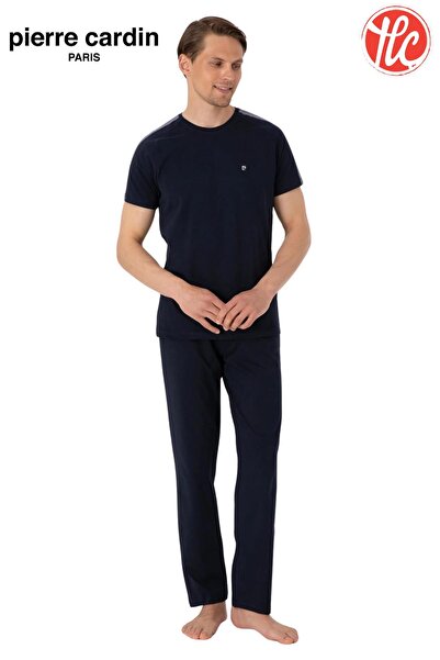 Pierre Cardin Set de pijamale cu mânecă scurtă din bumbac pieptănat pentru bă...