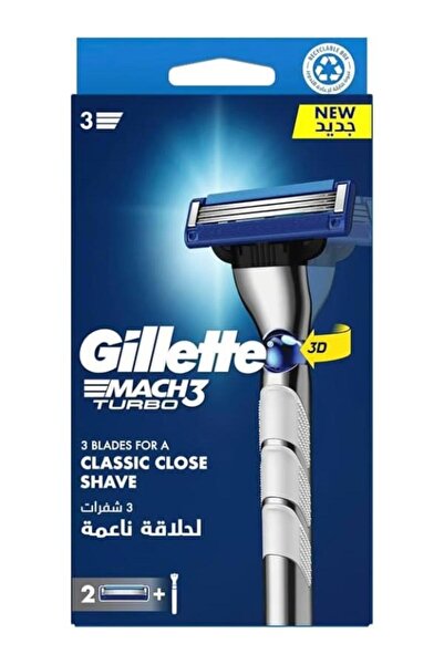 Gillette Mach3 Turbo 3d Tıraş Makinesi 2 Yedekli