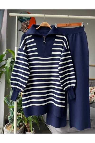 POLANGEL سحاب سفلي - طقم تريكو علوي