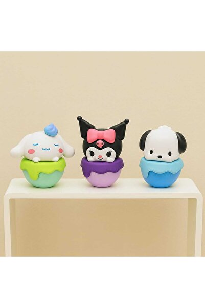 DEK Kuromi, Cinnamoroll, Pochacco 3'lü Set Figürler | Hello Kitty Serisi Ofis...