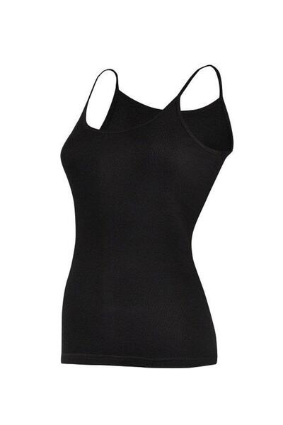 YILDIZ 2047 Battal Чорна рибана з білими шнурками Жіноча майка