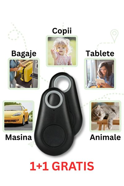 FUGO Tracker GPS Bluetooth Animale, Localizator Chei, GPS Câini Pisici, Track...