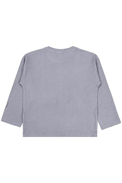 Civil Boys Hanorac Jacquard Basic pentru 6-9 ani - Gri 9-10 ani