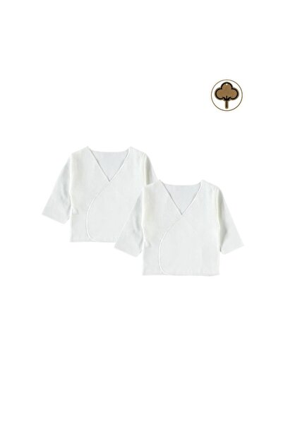 Civil Baby Set de bumbac organic body-uri interioare din 2 piese - Ecru