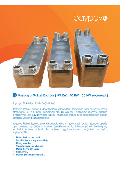 BAYPAYO Plaka Eşanjör-50KW
