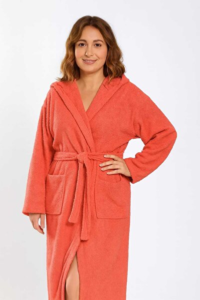 OYALI TEXTİLE Organik Pamuk Bornoz Salyaka Bukle Antibakteriyel Soft Bonoz Hediyelik Günlük Ceyizlik Erkek Kadın