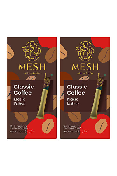 Mesh Stick Klasik Hazır Granül Kahve 2 Paket Birarada