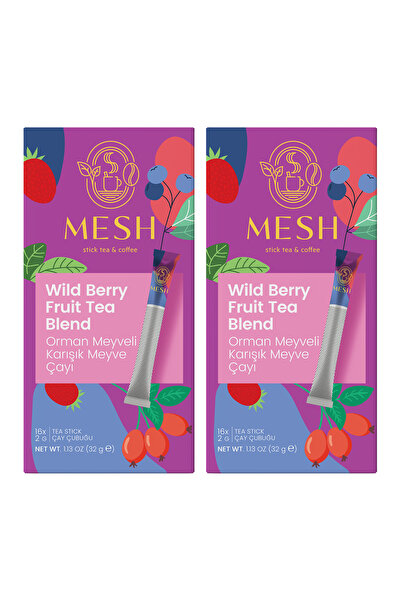 Mesh Stick Orman Meyveli Bitki Çayı Karışık Meyve Çayı 2 Paket Birarada