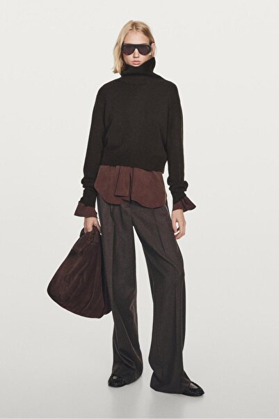 Massimo Dutti %100 kaşmir kısa triko kazak