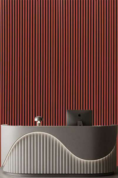 decomila Mdf Ahşap Akustik Duvar Paneli 60x275 Cm - Kiremit