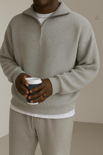 LC Waikiki lcw casual xside erkek salaş kışlık premium kalite yarım fermuarlı selanik kazak