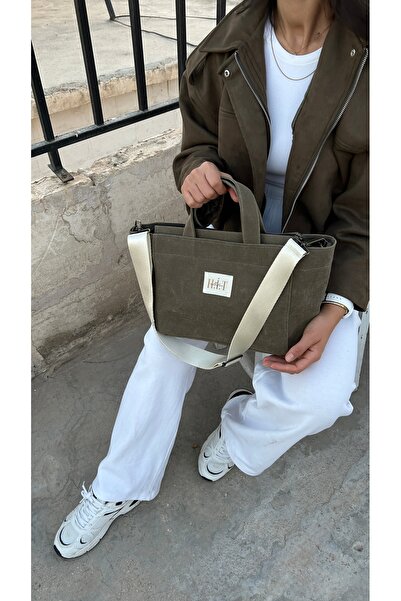 HİT Collection Fermuarlı Mumlu Kanvas