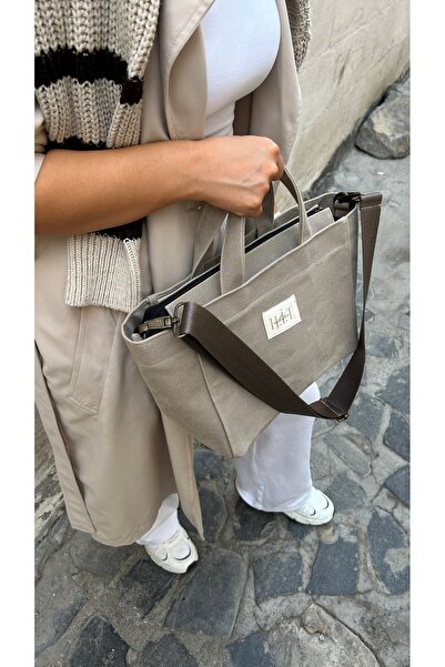 HİT Collection Fermuarlı Mumlu Kanvas