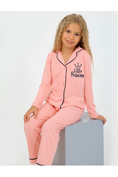 vitmo Set de lenjerie de dormit din bumbac cu mânecă lungă pentru fete