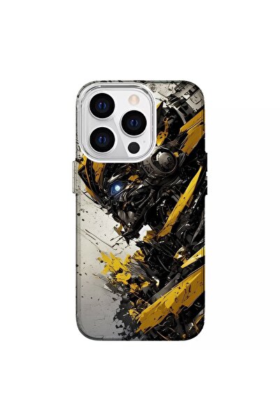 Turkuaz iPhone 14 Pro Max Compatible Bumblebee Design Luxury Silicone Case