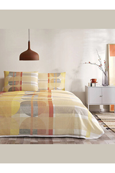 Taç Genç Modası Pike Takımı Vega Turuncu Tek Kişilik