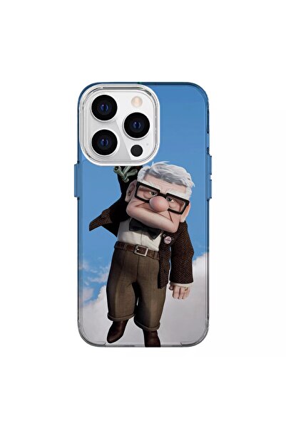 Turkuaz iPhone 14 Pro Compatible Carl Fredricksen Designed Luxury Silicone Case