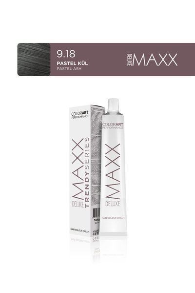 MAXX DELUXE Trendy Series Tüp Saç Boyası 100 ml 9.18 Pastel Kül