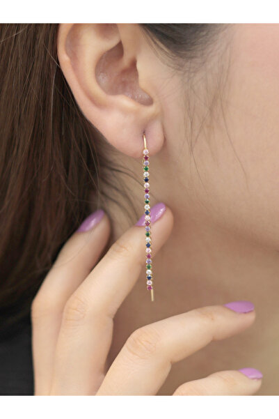 Zeynepli gold & jewelry 14 Ayar Altın Su Yolu Sallantılı Küpe