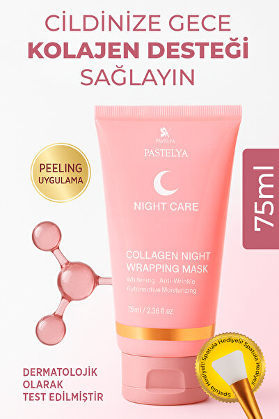 Pastelya Soyulabilir Kolajen Jel Yüz Maskesi 75 ml – Cam Gibi Parlak Cilt Maskesi