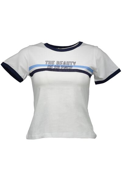 Collezione White Women's 100% Cotton Sports Slim Short Sleeve T-Shirt
