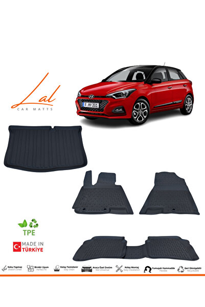 Lal Hyundai I20 3D Havuzlu Paspas Bagaj Havuzu Seti (2014-2019 Uyumlu)