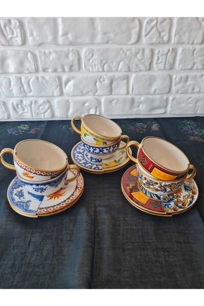 EMİRA HOME Karma Çay Fincanı Seti-6 Kişilik