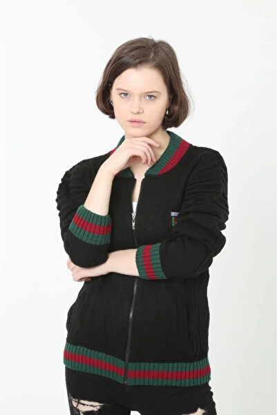 Exbob Full Zip Knit Cardigan - Black