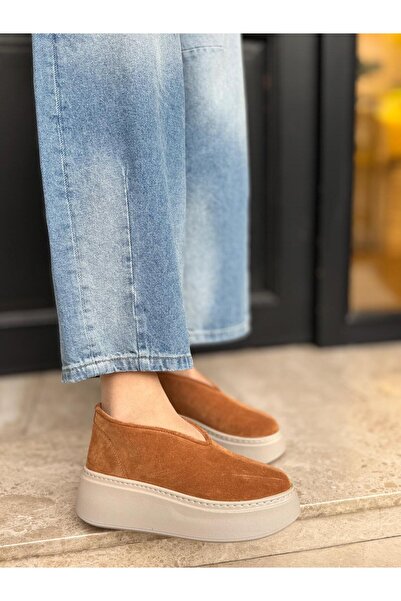 BABLACK Yüksek Taban %100 Nubuk Deri Kadın Boti Taba