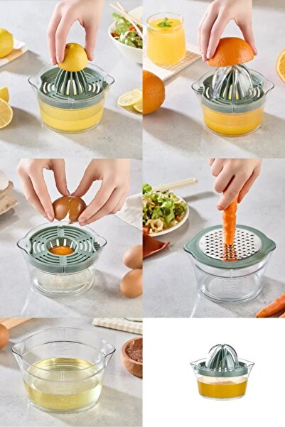 Eynel عصارة ليمون وبرتقال وحمضيات متعددة الأغراض، مبشرة للجزر، فاصل للبيض، عص...
