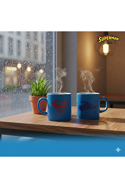 Space License Superman Seramik Kahve Kupası