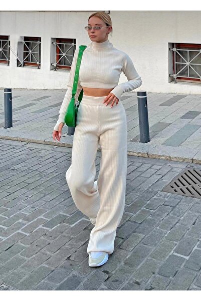 NZL TEKSTİL ITALIA CUTIE COMPLETĂ REGLAN FINGER CROP PANTALON SET