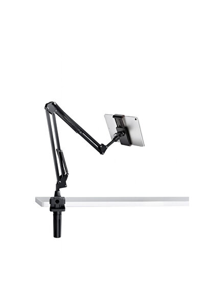 SMAYLİNG 360° Dönebilen Tablet Tutucu Masaüstü Süspansiyonlu Ayarlanabilir Stand
