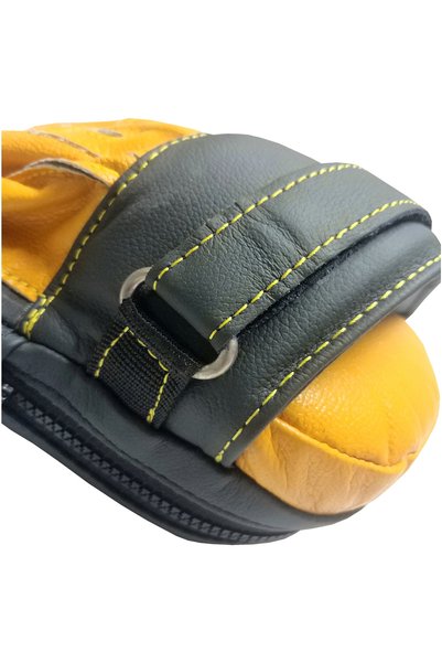 Excalibur Porto Genuine Leather Boxing Gloves Yellow Pair