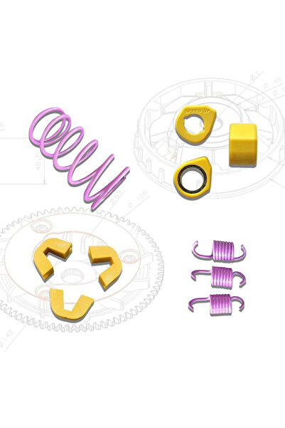 Alkan MB Scooter 125/150 Seti Gy6 (10 Gram Baga+Tırnak) (Balata+Varyatör Yay)...