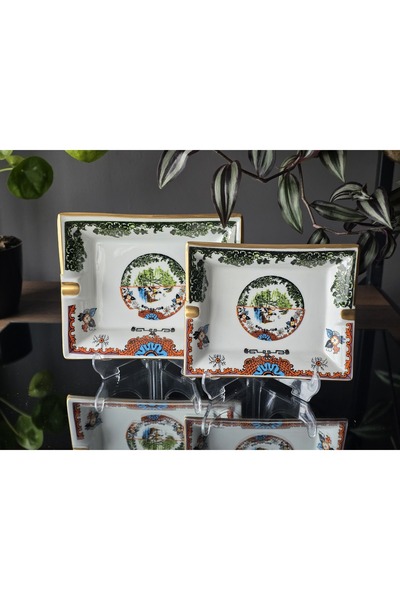 FERMATO طقم 2 قطعة من سلة المهملات الخزفية الهجينة 6 سلسلة