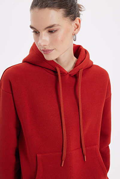 Tudors Γυναικείο φούτερ με κουκούλα με φαρδιά εφαρμογή, βαμβακερό, μαλακό, βα...