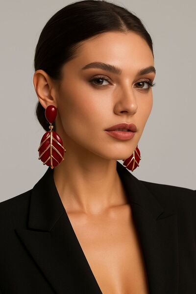 HAZAL KAYA ATELIER أقراط نسائية من نوع بوردو يابارت داريل