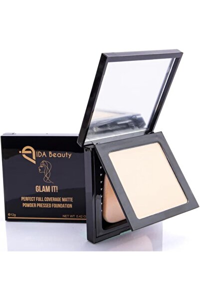 IDA Beauty جلام إت! كريم أساس بودرة مضغوطة مثالي | خفيف الوزن | حلال، خالٍ من...