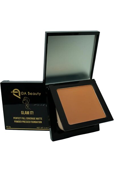 IDA Beauty Glam It! Perfect Full Coverage Matte Powder Pressed Foundation