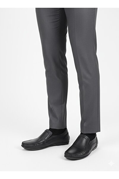 LİCCAS Erkek Mevsimlik Kundura: İlkbahar- Sonbahar- Hakiki Deri Kauçuk Taban ...