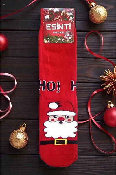Esinti Unisex Christmas Socks Colorful Patterned Gift New Year Men Women Long Socks Single